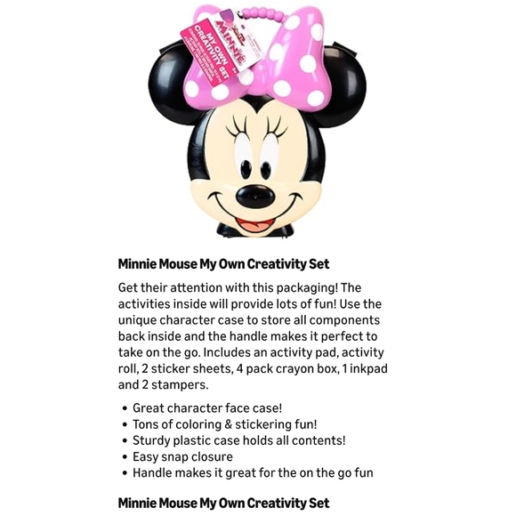 Minnie Mouse My Own Creativity Set - Picture 3 of 9